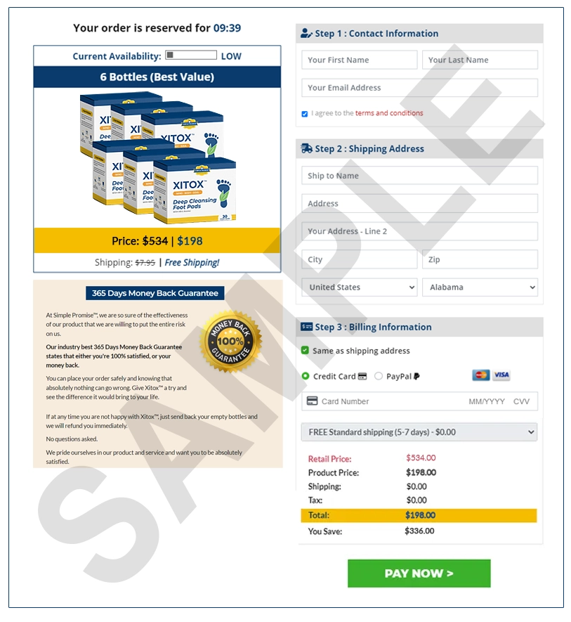 Xitox Xitox Order Page